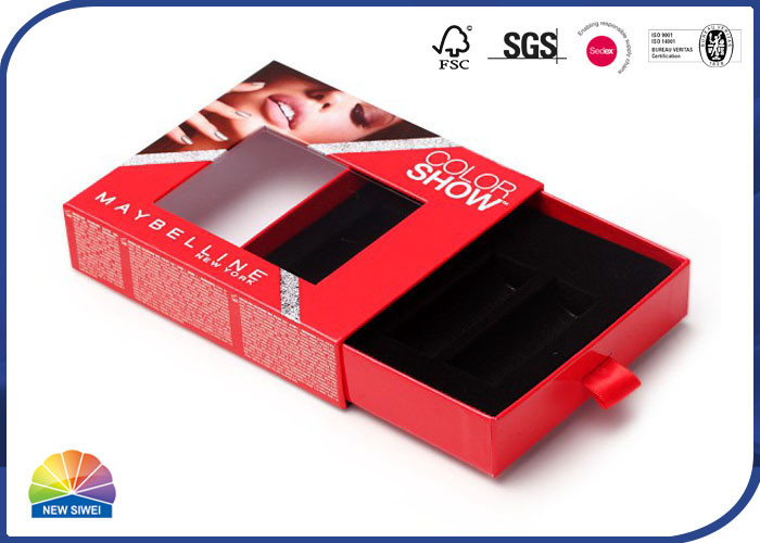 Custom Printed Paper Boxes Slide Open Box With Window