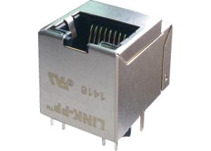 China TJLC-001TA1 Rj45 Vertical Connector LPJD5013BGNL 10/100Mbps 180 Degree on sale
