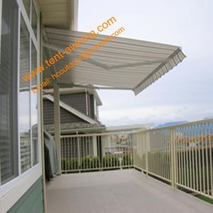 Patio Balcony Motorized Remote Control Automatic Retractable Arm Awning