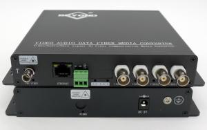 Buy cheap Multifunctional 4-ch Video+1-ch 10/100 Ethernet+1-ch RS232 To Fiber Optic converter product