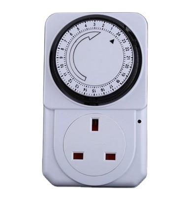 Quality 24 hours Manual Mechanical Electronic Plug-in Timer Switch for sale