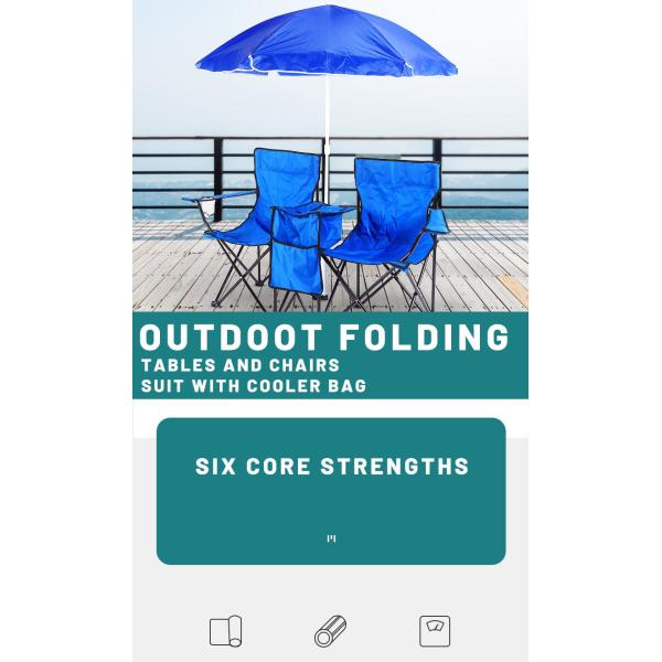 Small Outdoor Round Lightweight Camping Table Foldable Barbecue Table