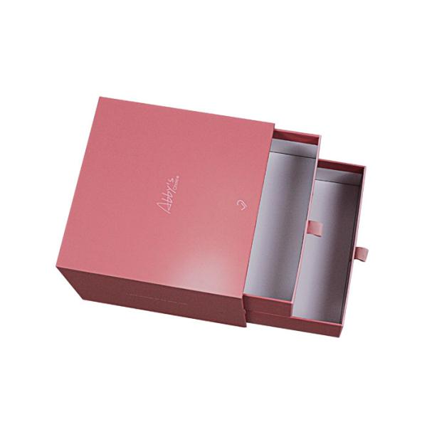 Art Paper Packaging Box With Ribbon Rigid Packaging Box With Matt Lamination