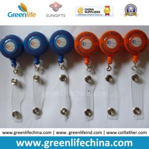 China Promotional ID Custom Yoyo Badge Reel W/Clear Vinyl Strap on sale