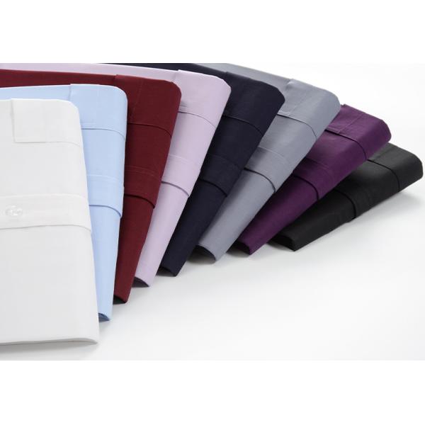 Men Long Sleeve Business Shirts Single Button Casual Plaid Striped Shirt