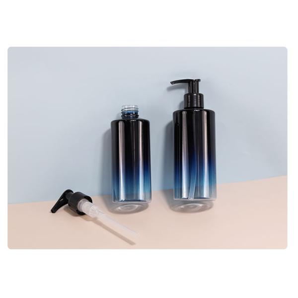 300ml 500ml Transparent Pump Bottle Cosmetic Shampoo Empty Bottle With Spray Pump Head