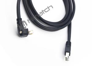 Cat5e Gigabit Ethernet RJ45 to RJ45 Angle Down Cable with Good Performance for Machine Vision System