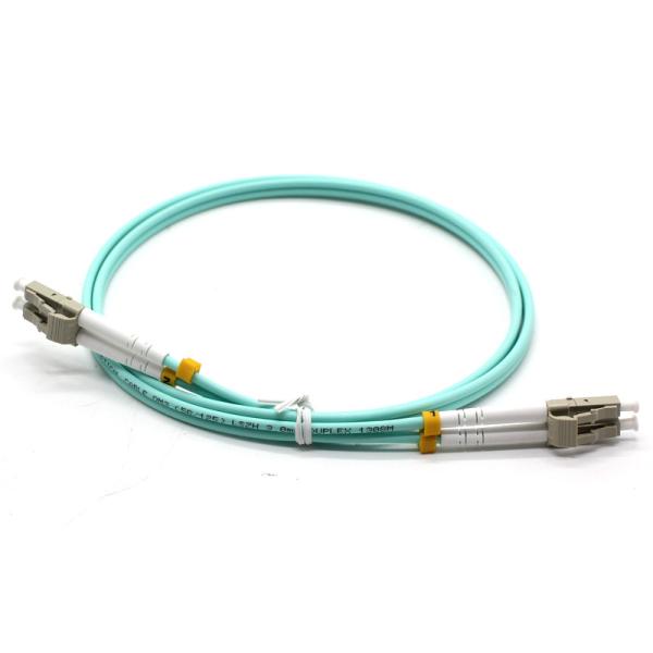 Quality LC UPC-LC UPC Fiber Optic Patch Cord Multi Mode Simplex OM3 3.0mm Lzsh Cable for sale