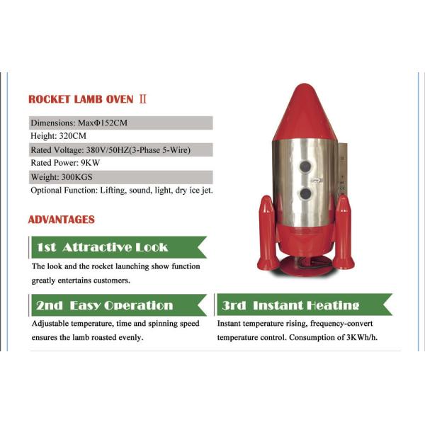 Stainless Steel Hot Blast Lamb Grill Machine Multi Function 380V