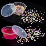 Small Plastic Containers With Lids 50 Pack Slime Containers With Lids，Containers