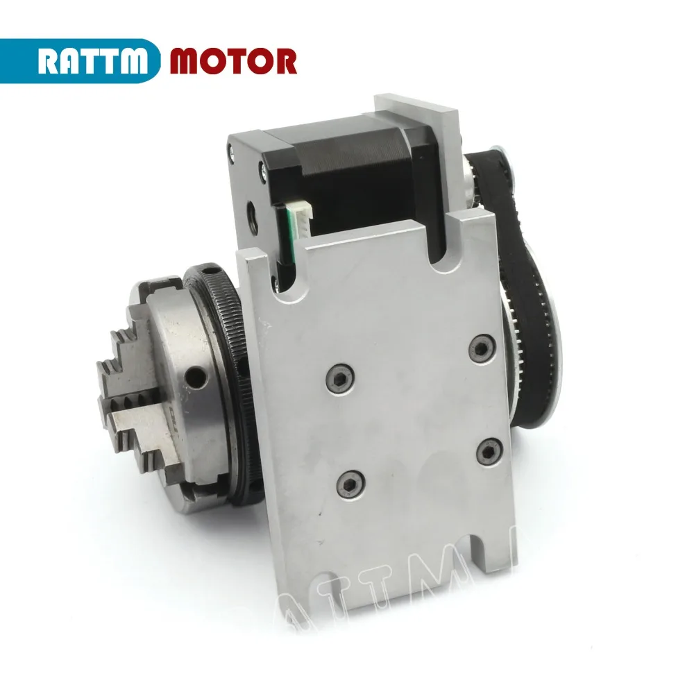 4th A Rotary Axis CNC Lathe Tailstock K11-65mm K12-65mm With 3 4 Jaws Chuck