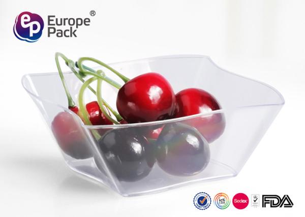 Quality 5 OZ Disposable Dessert Dishes Transparent Color Hard Plastic Material for sale