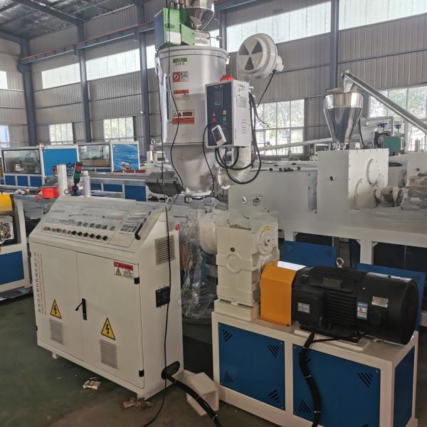 Quality Deep Screw PVC Single Wall Corrugated Pipe Extruder Machine Customized Request Accepted for sale