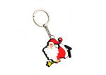 Cartoon Embossed Soft PVC Keyring For Advertising Normal Size 50mm