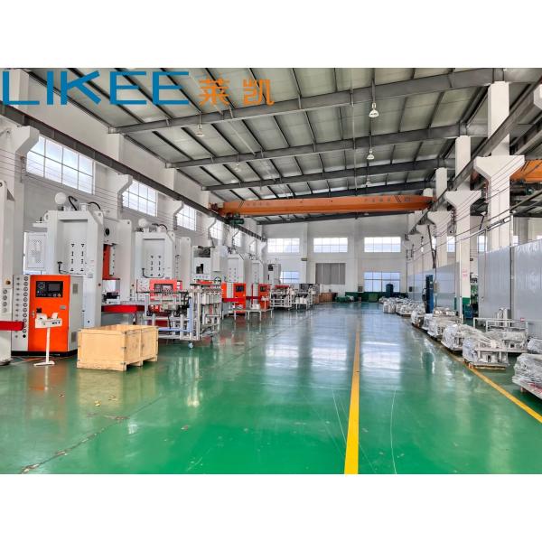 Aluminum Foil Container Machine With 3 Lines Stacker T63 3 Cavity Pan Making Machine