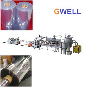 China PETG Sheet Making Machine PET Transparent Film Production Line Twin Screw Extruder on sale