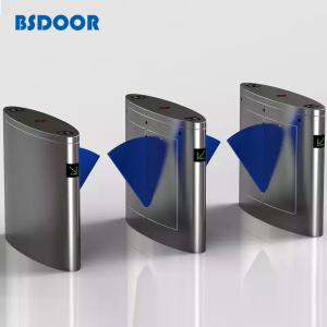 School Fingerprint 0.6s Flap Barrier Turnstile Security Access Control