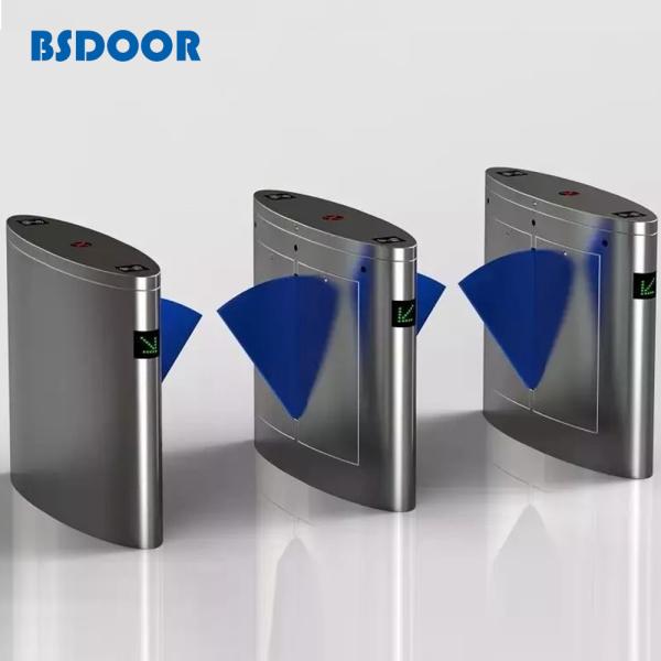 Quality School Fingerprint 0.6s Flap Barrier Turnstile Security Access Control for sale