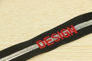 China Jacquard Polyester Webbing Tape Nonstretched Multipatterned Letters Printed on sale