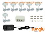 IP20 6 W LED Cabinet Lighting Kit For Hallway Stairs / 6 Pack Under Counter Puck