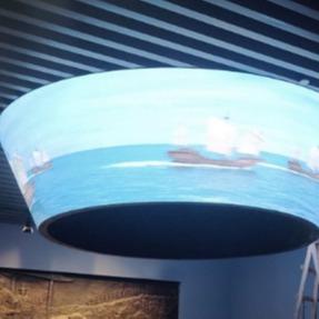 P3 Shopping Malls Flexible LED Screen Display Cylindrical Torus