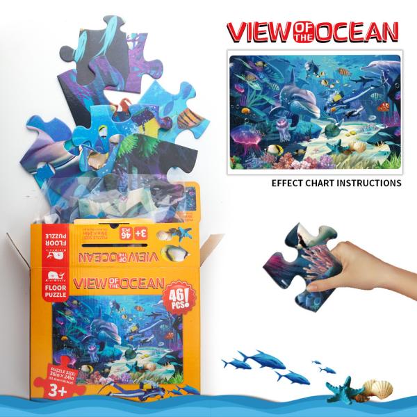 Smooth Varnish 1.0mm Thickness Rectangle Cardboard Puzzles CMYK