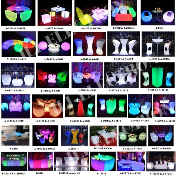 Lighted LED Cube stool cube chair