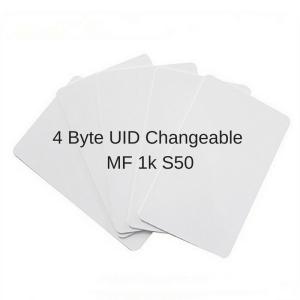 China UID Changeable PVC Rewritable RFID Card smart ISO 14443A ISO 15693 RFID Card on sale