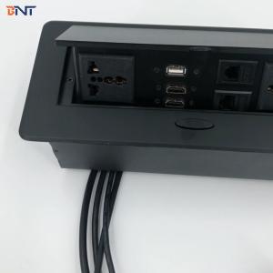 Buy cheap Office table mounted round corner multimedia table top socket box product