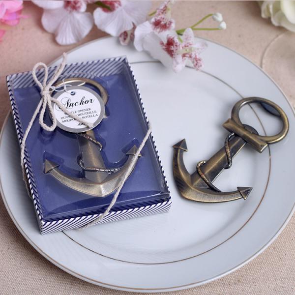 Quality Anchor Nautical Theme Wedding Favor Bottle Openers for sale