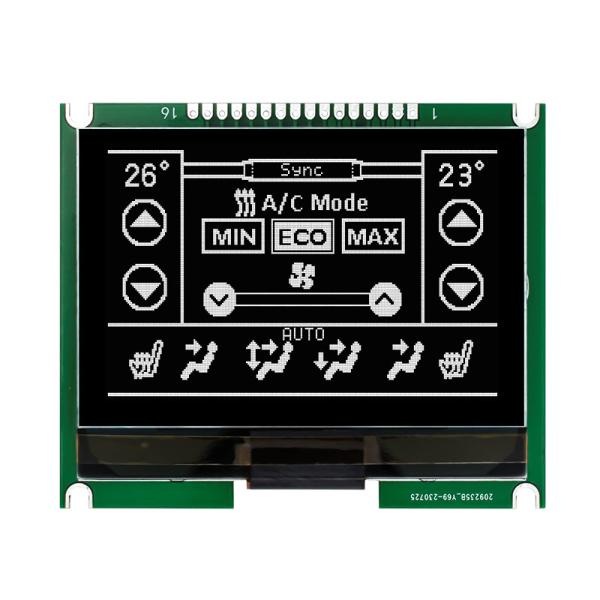 240X160 Graphic LCD Module FSTN Positive Display With White Backlight ST7529