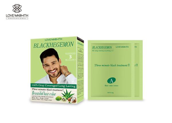 Quality 5 Minutes Black Colour Shampoo , 3 Months Lasting Shampoo For Grey Hair To Black for sale