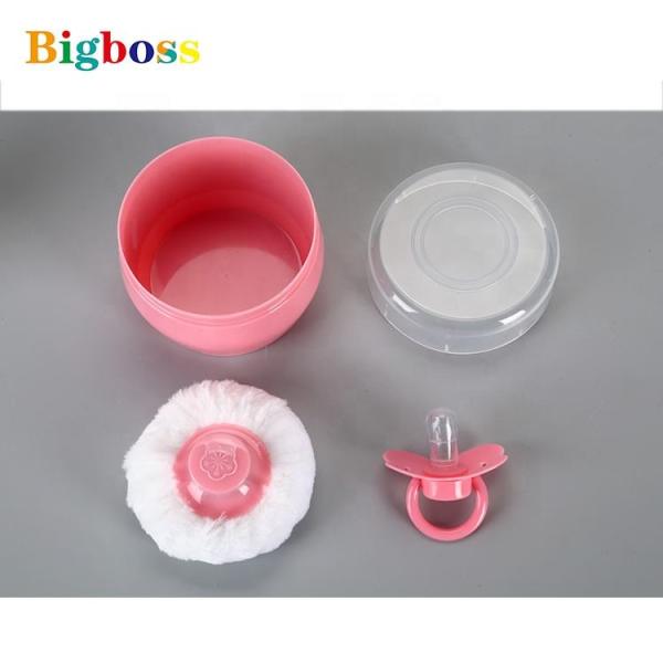 Mini After Bath Baby Powder Puff Plastic Material