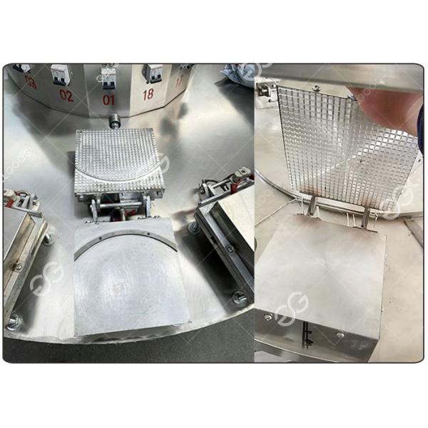 Stainless Steel 12 Moulds Sugar Cone Machine / Ice Cream Cup Baking Machine