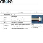 GROW R503S RGB Ring LED Control DC3.3V SH1.0-6pin 150 Capacity Capacitive