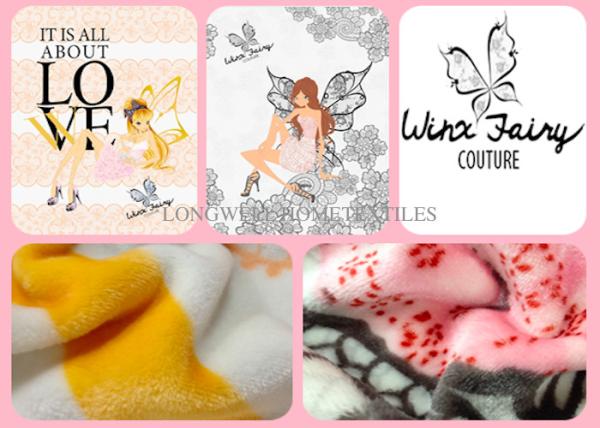 Quality Screen Printed Super Soft Luxury Flannel Blanket Cartoon Design Non - Linting for sale