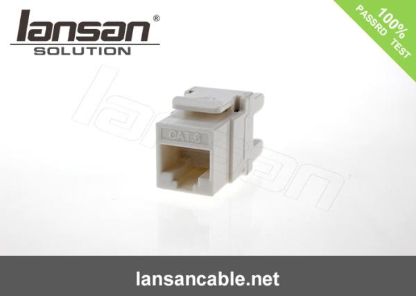 Quality 110 IDC 180 Degree Tooless Type Ethernet Cat6 UTP Keystone Jack for sale