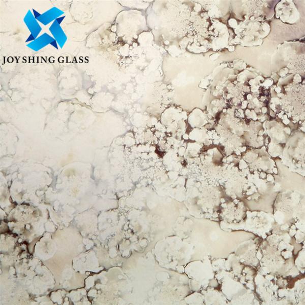 Quality Golden Antique Mirror Glass Sheets Customized Size Thickness Pattern for sale