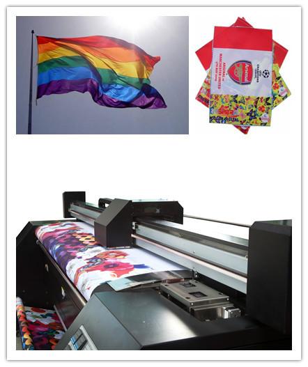 Quality Two Print Head Digital Flag Printing Machine For Polyster Fabric Textile for sale