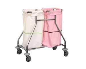 Buy cheap Medical Waste Collecting Hospital Instrument Trolley Stainless Steel Medical Nursing Care Trolley product