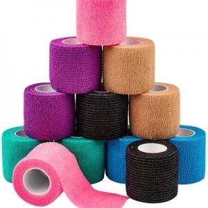 Buy cheap Self Adhesive Bandage Wrap Athletic Tape, Vet Wrap, Tattoo Grip Tape Wrap，Ankle Tape, Cohesi product