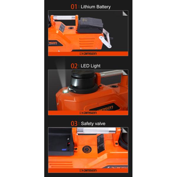 Sliding Wheel 15 Ton Hydraulic Jack for Pickup Truck 200-520mm Lift Range