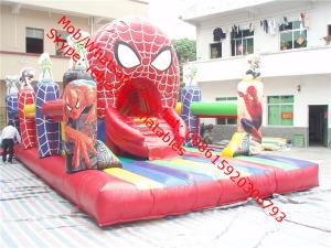 China Inflatable Spiderman Bouncy Castle Inflatable Jumping Castles Play Equipment for Children on sale