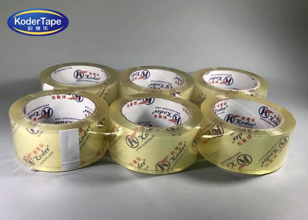 Quality Crystal Clear / Super Clear Bopp Adhesive Tape With No Bubbles for sale