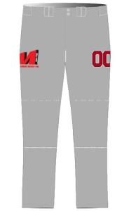 Custom M Size Baseball Teamwear Long Pants Machine Wash