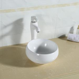 Buy cheap Oval Above Counter Basin Handmade Ceramic Sinks Sanitary Basin Bathroom product