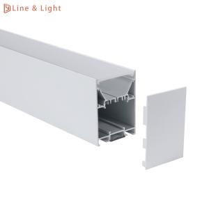 Buy cheap 65*90mm Suspended LED Profile LED Linear Lights UGR&lt;19 Providing Up And Down Lighting product