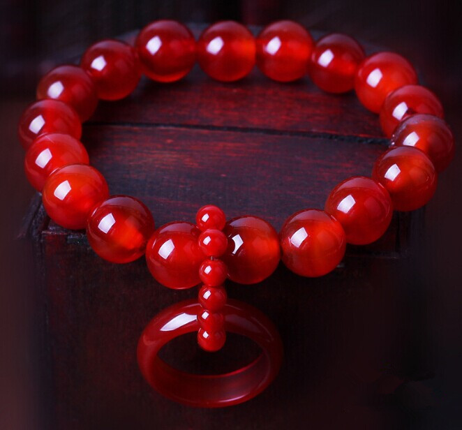 Red agate bracelets