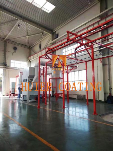 Quality Automatic Touch Screen Horizontal Powder Coating Line 16 PCS Standard for sale