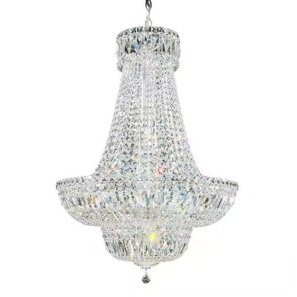 Quality Modern Hotel Lobby Villa Decoration Pendant Light Custom Large Project Luxury LED Crystal Chandelier for sale
